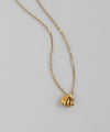 Shell motif necklace [Surgical stainless steel] [Basic]