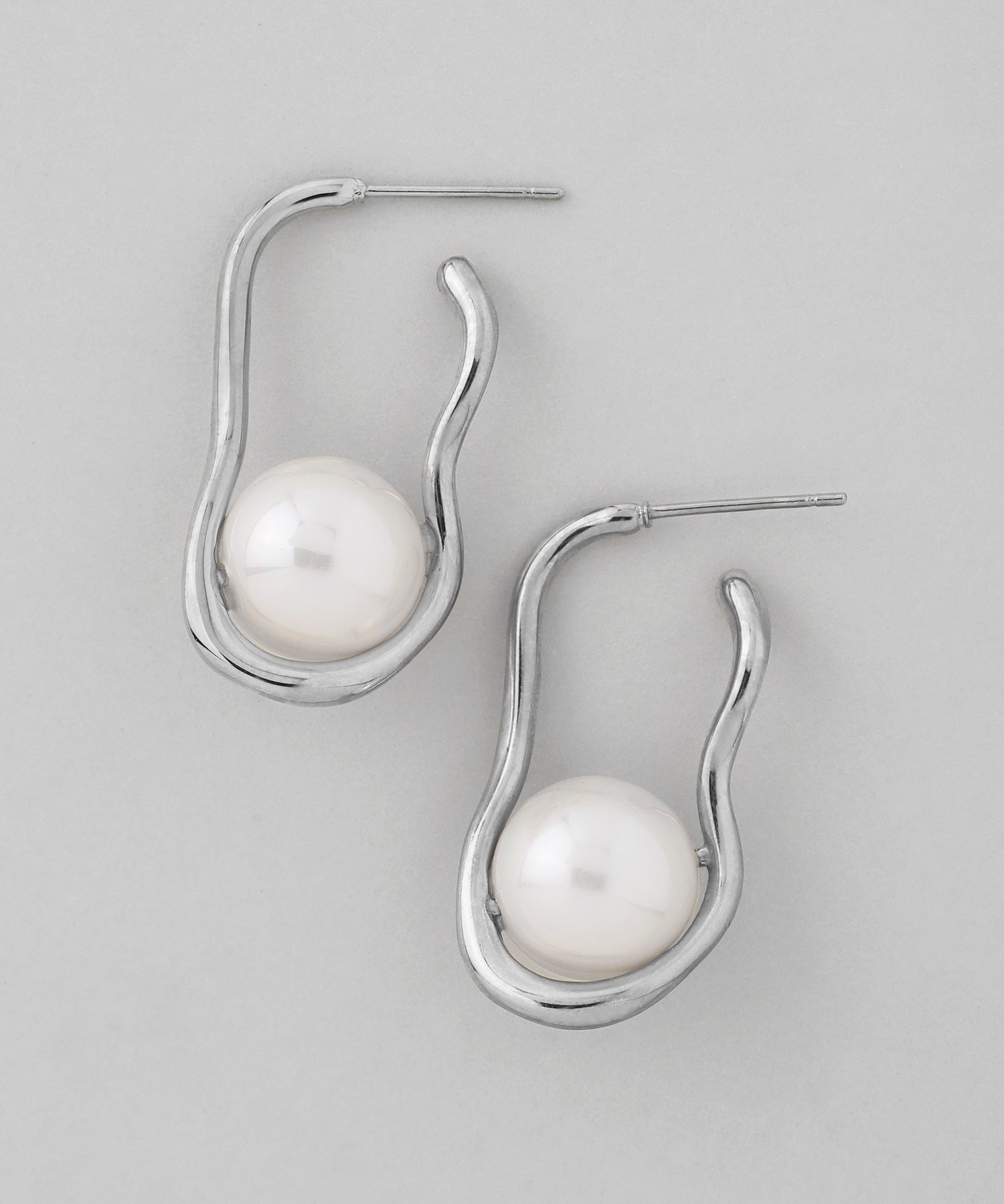 mimi33】【ステンレスIP】パールニュアンスピアス[Ownideal]｜SANPO