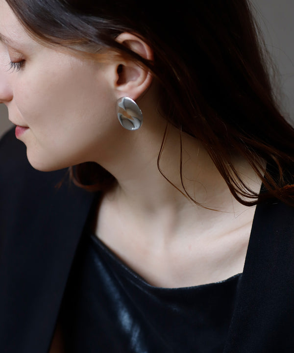 ビッグプレートピアス[ステンレス][Ownideal]