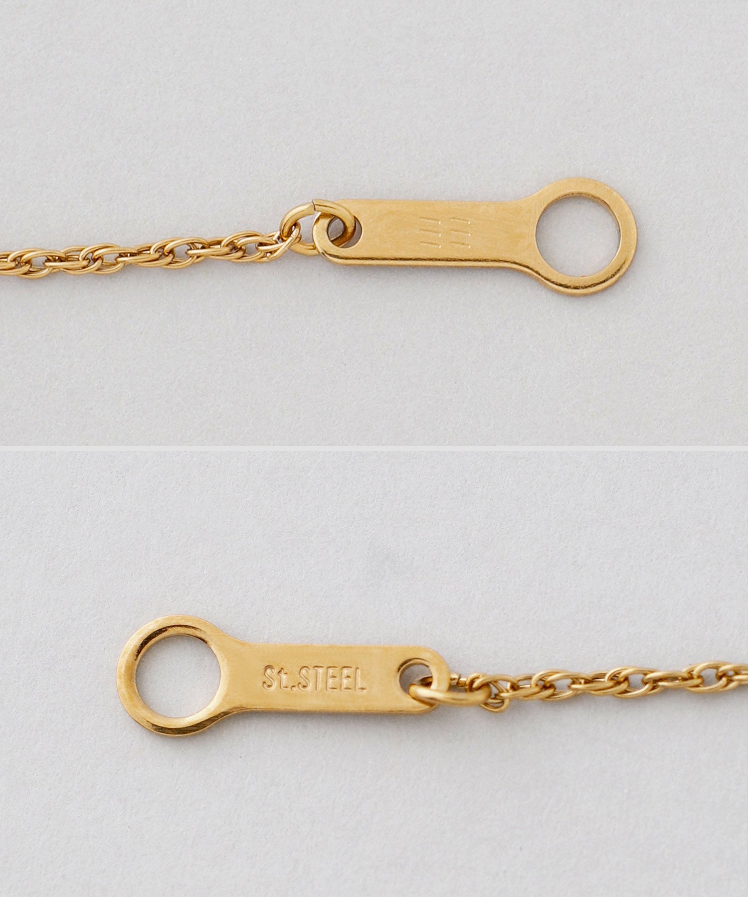 mimi33】【ステンレスIP】チェーンネックレス[Sheerchic