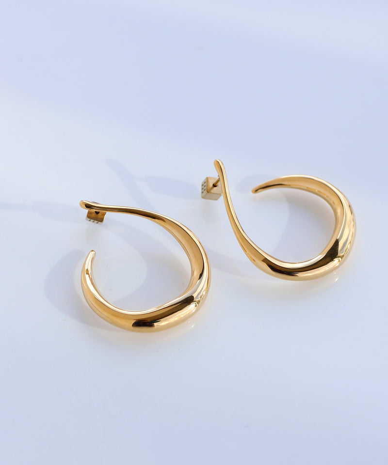 Drop Line Earrings [Stainless Steel] [Ownideal]