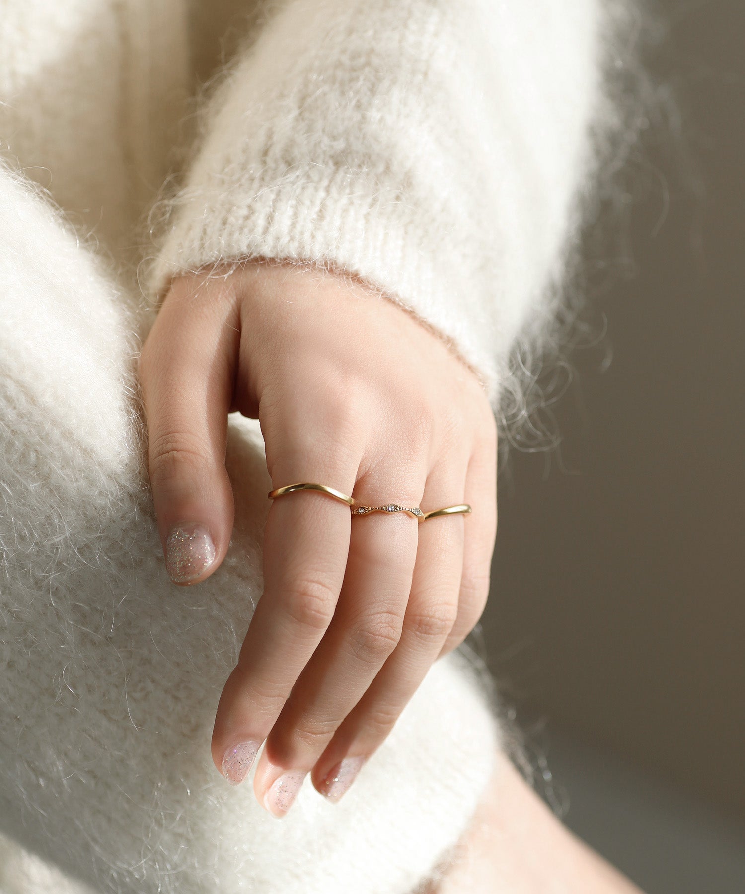 『momoです』　◆クリストフル◆アリア・ゴールドリング2本◆未使用品 momoです』 ◇クリストフル◇アリア・ゴールドリング2本◇未使用品