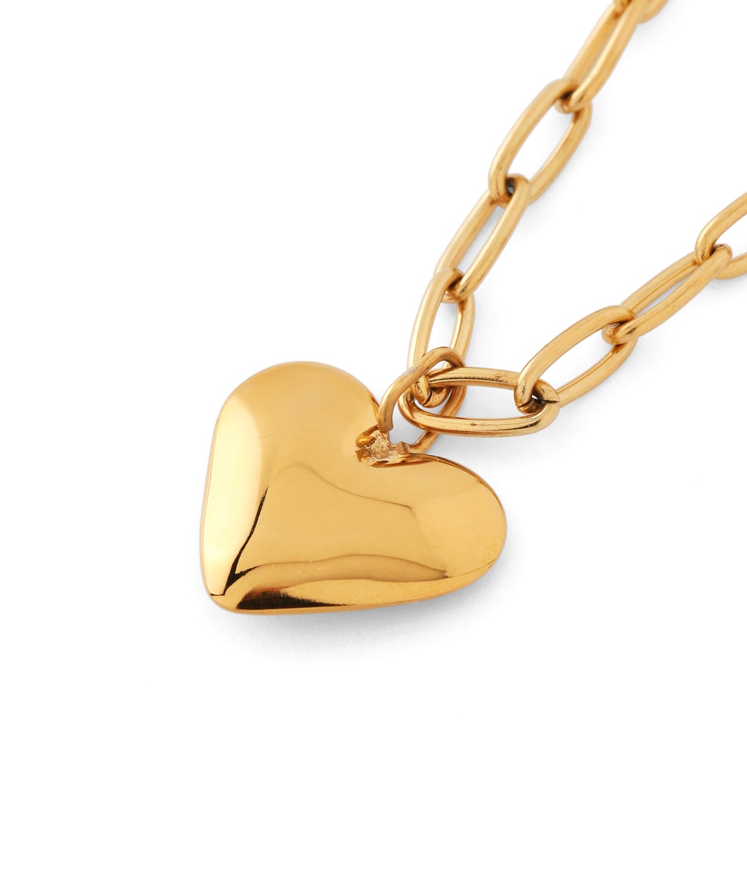 mimi33】【ステンレスIP】ハートネックレス[Ownideal]｜アネモネ