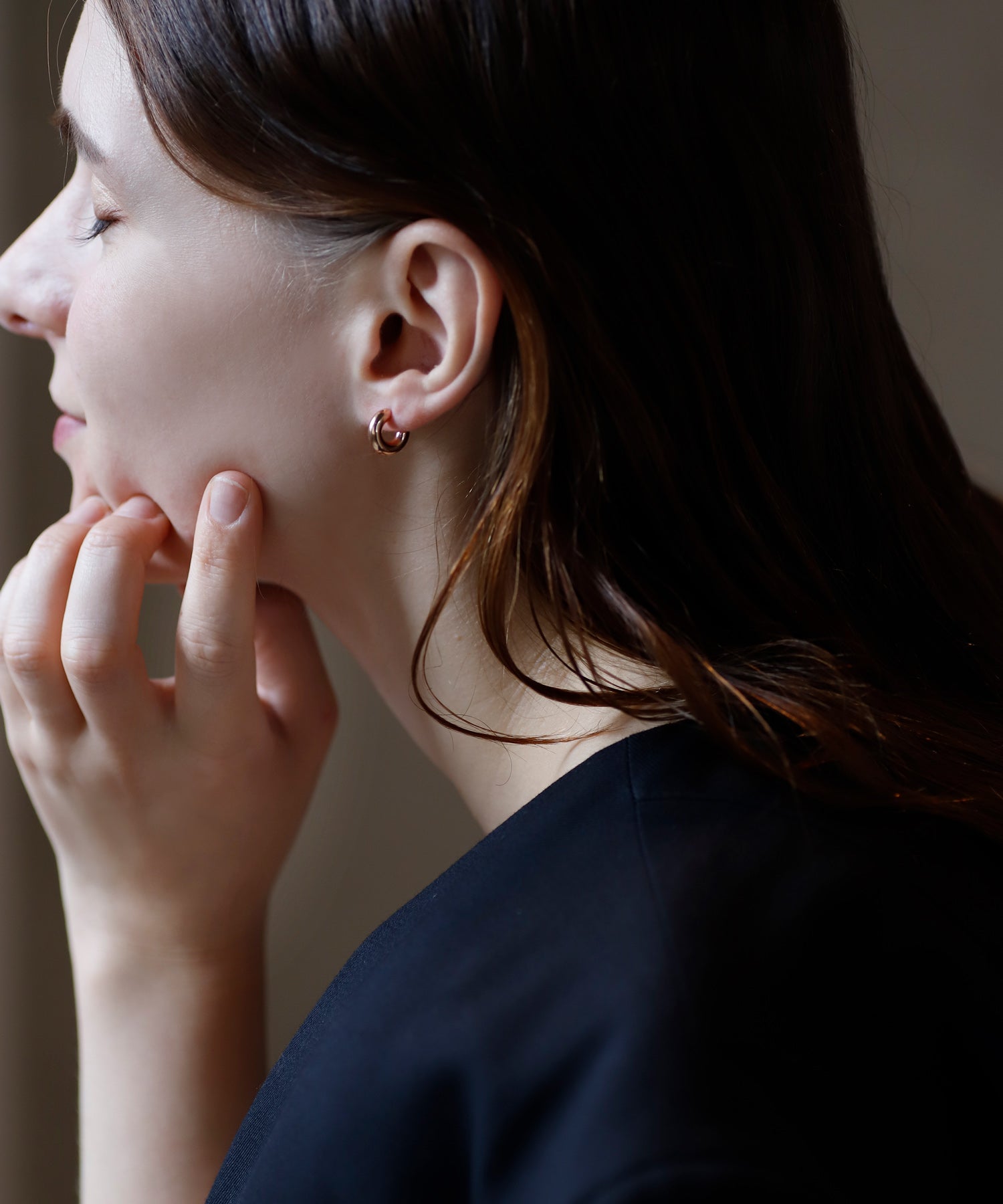 mimi33】【ステンレスIP】フープピアス[M][Basic]｜SANPO ONLINE