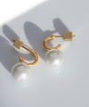 パールフープピアス[ステンレス][Basic]