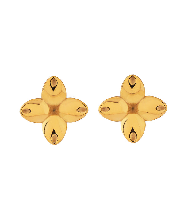 メタルフラワーピアス[サージカルステンレス][Basic]