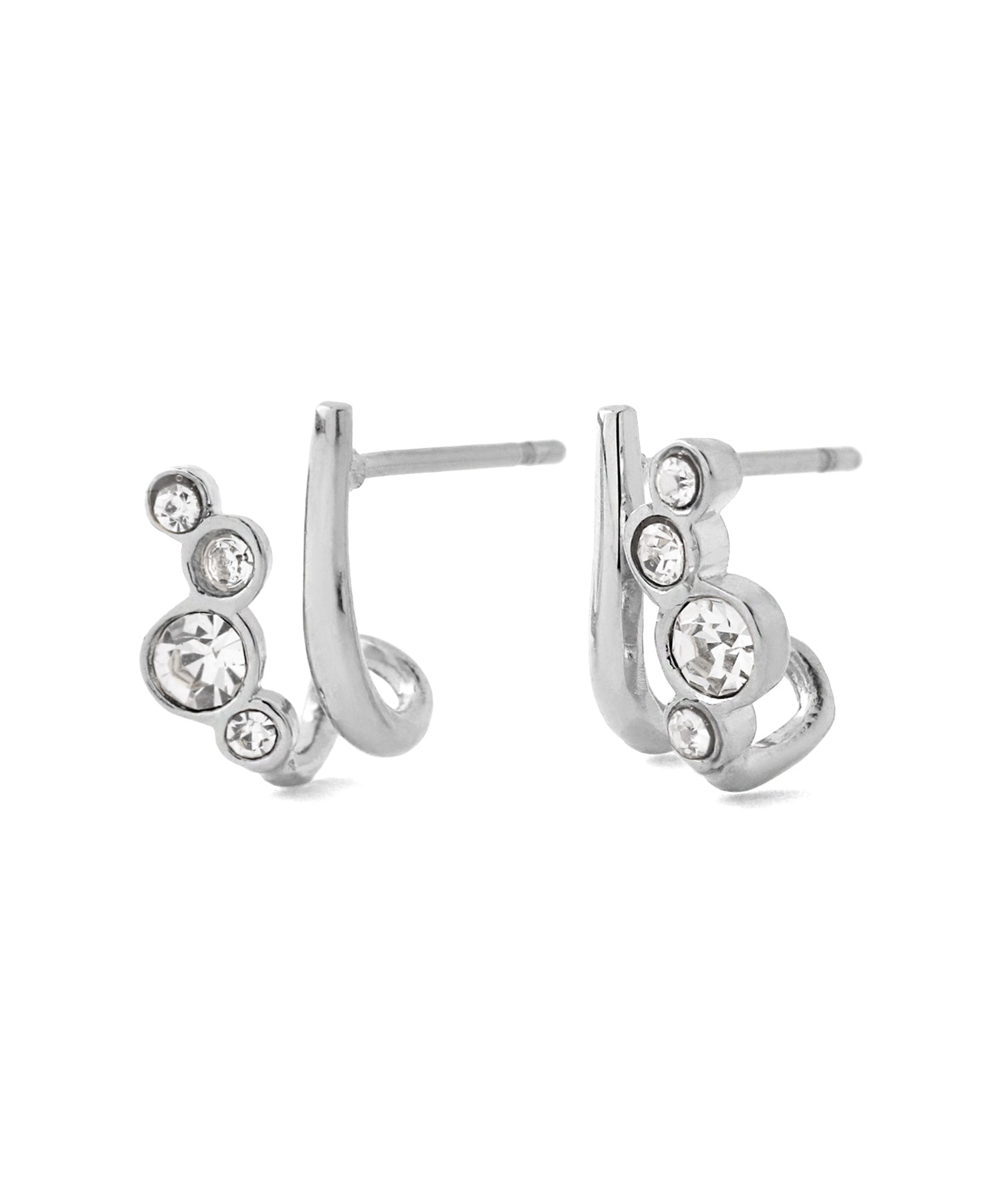 mimi33】ビジューラインピアス[サージカルステンレス][Sheerchic