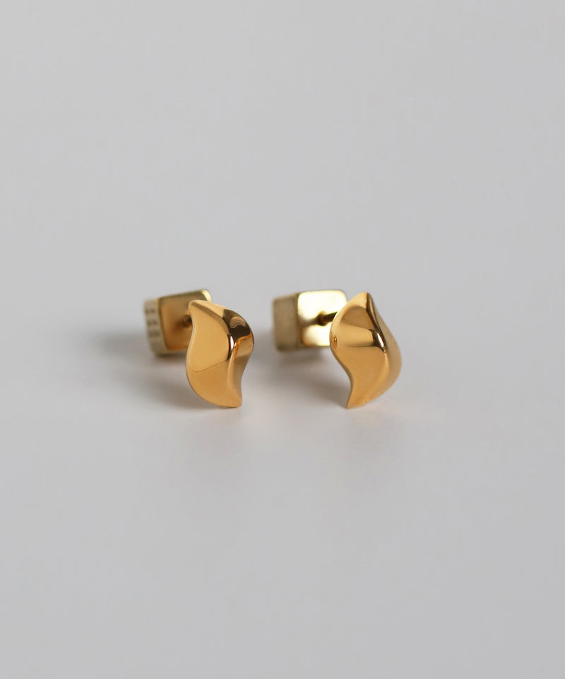 ニュアンスデザインピアス[サージカルステンレス][Sheerchic]