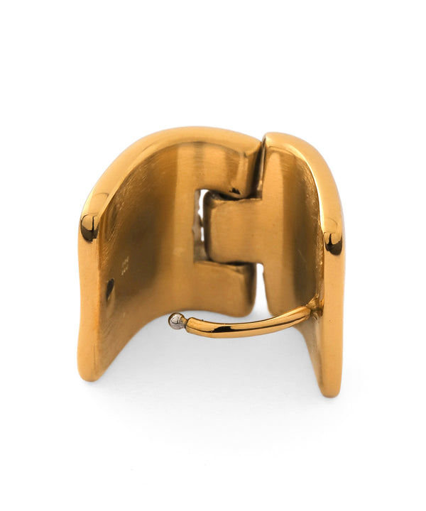ワイドフープピアス[サージカルステンレス][Basic]
