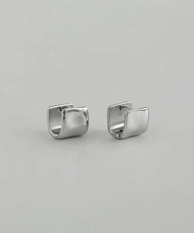 Wide Hoop Earrings [Surgical Stainless Steel] [Basic]