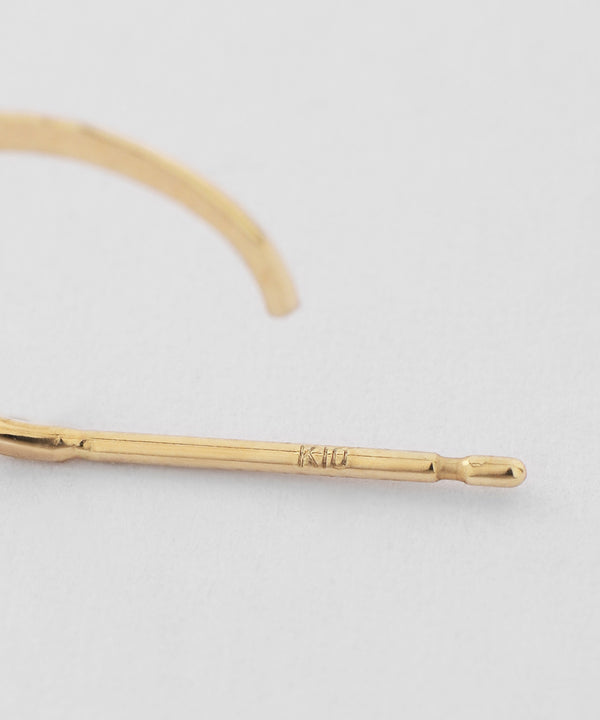 Craft-style hoop earrings [K10][UMU][Basic]