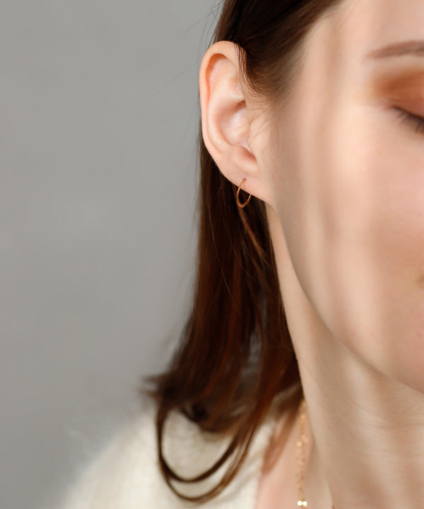 Craft-style hoop earrings [K10][UMU][Basic]