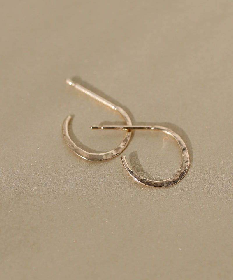 クラフト調フープピアス[K10][UMU][Basic]