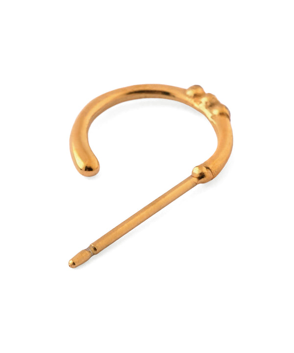 ビジューフープピアス[サージカルステンレス][Basic]