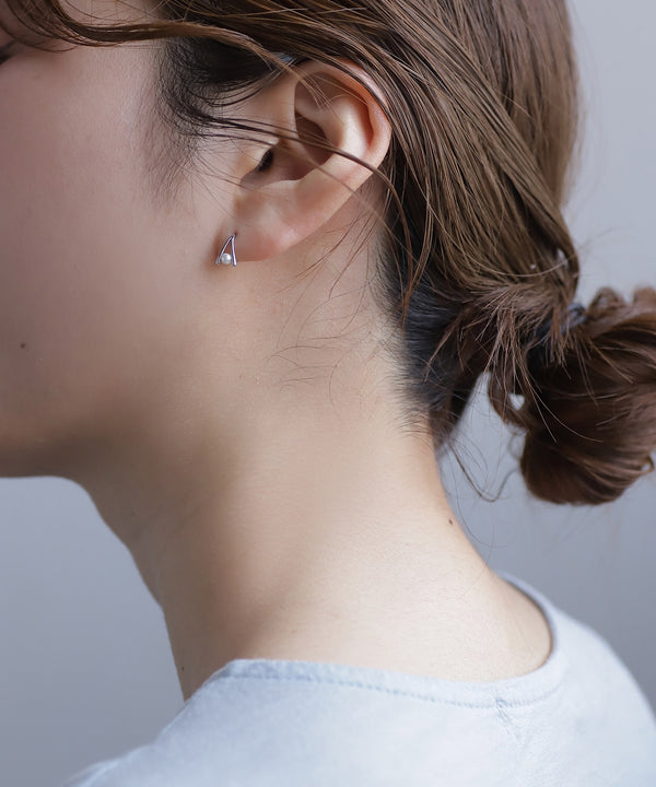 パールフックピアス[サージカルステンレス][Basic]