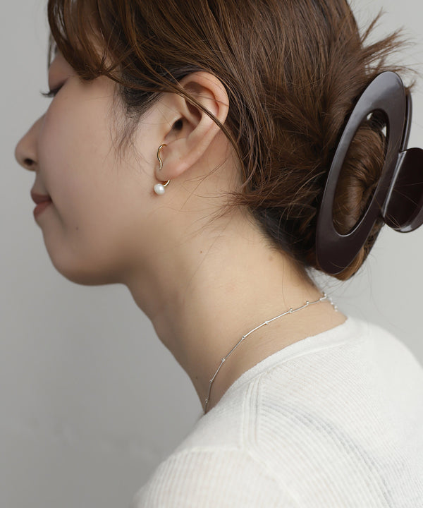 淡水パール2WAYピアス[ステンレス][Ownideal]