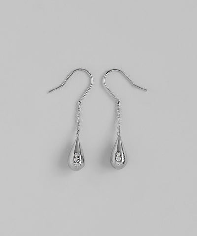 ビジュードロップフックピアス[ステンレス][Sheerchic]