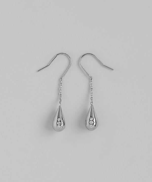 ビジュードロップフックピアス[ステンレス][Sheerchic]