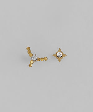 星座ピアス[かに座][サージカルステンレス][Sheerchic]