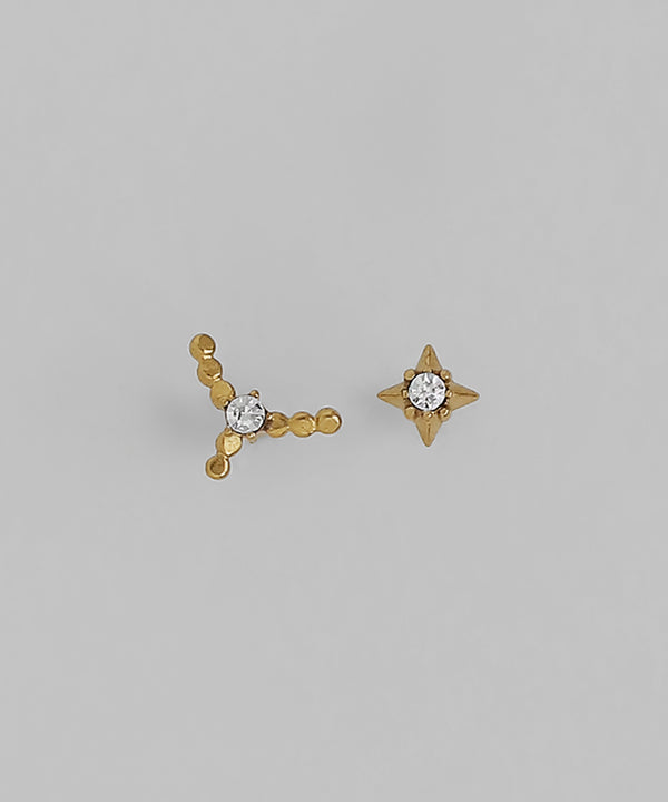 星座ピアス[かに座][サージカルステンレス][Sheerchic]