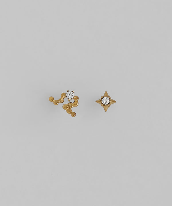 星座ピアス[てんびん座][サージカルステンレス][Sheerchic]