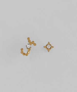 星座ピアス[さそり座][サージカルステンレス][Sheerchic]