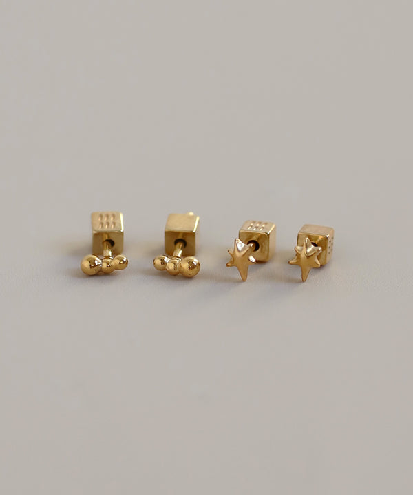 デザインピアス[2ペアセット][サージカルステンレス][Basic]