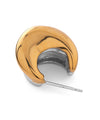 Two-tone hoop earrings [Surgical stainless steel] [Ownideal]