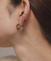 コンビカラーフープピアス?[サージカルステンレス]?[Ownideal]