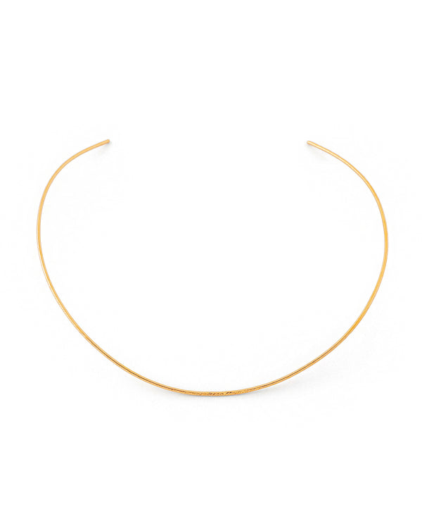 ANEMONE】【ステンレス】エンボススリムネックチョーカー[TESHIGOTO