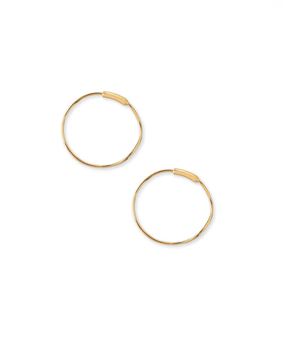 [Stainless Steel] Nuance Hoop Earrings [S] [TESHIGOTO]
