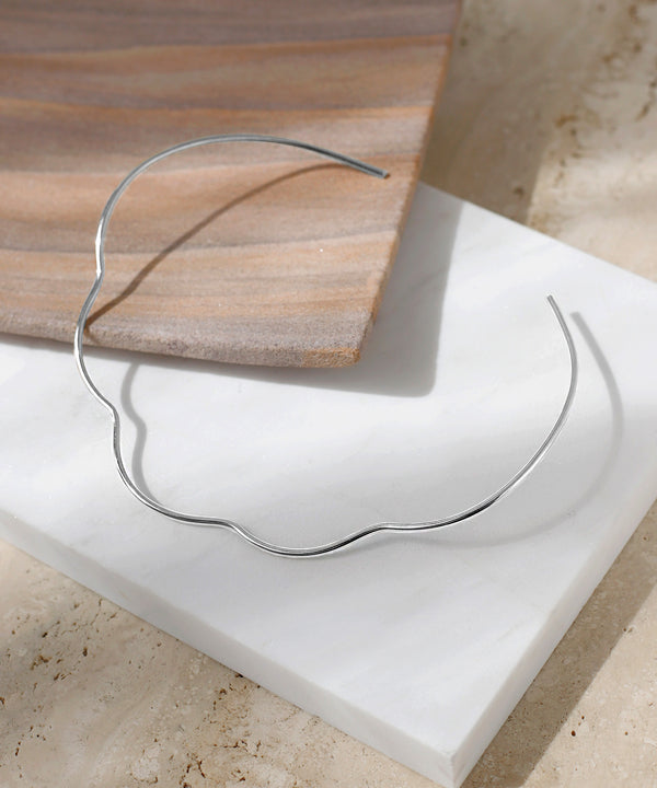 【ステンレス】ウェーブラインチョーカー[TESHIGOTO]