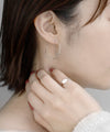 【ステンレス】ニュアンスフープピアス[L][TESHIGOTO]
