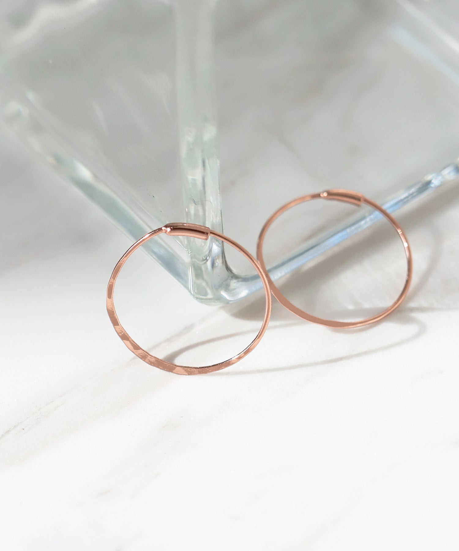 ANEMONE】【ステンレス】クラフトフープピアス[S][TESHIGOTO