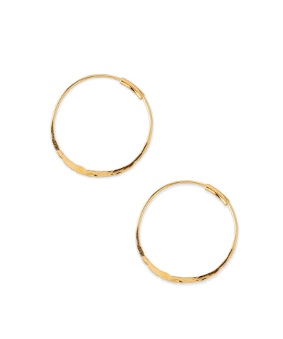 [Stainless Steel] Craft Hoop Earrings [M] [TESHIGOTO]