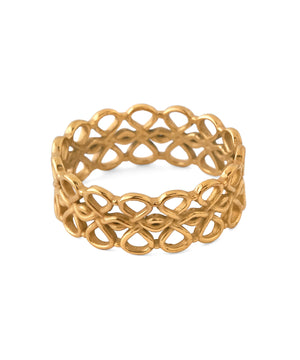 [Stainless Steel] Lace-Style Ring [TESHIGOTO]