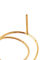 [Stainless Steel] Pearl & Loop Design Pierced Earrings [TESHIGOTO]