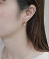 【Stainless Steel】Pearl Pierced Earrings [TESHIGOTO]