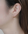 【Stainless Steel】Pearl Pierced Earrings [TESHIGOTO]