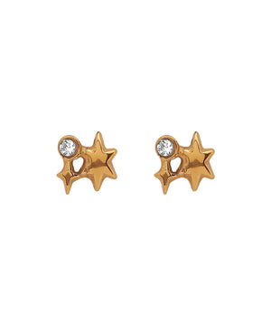 【ステンレス】ビジュー×スターピアス[TESHIGOTO]