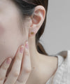 [Stainless Steel] Heart Earrings [TESHIGOTO]
