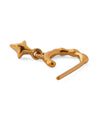 [Stainless Steel] Star Charm Hoop Earrings [TESHIGOTO]