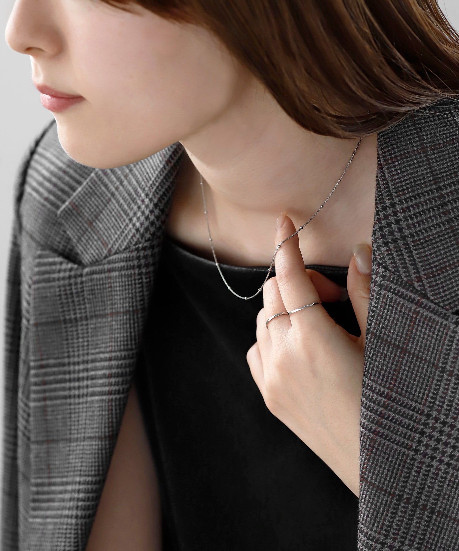 84　アネモネ ANEMONE】【ステンレス】誕生石2WAYネックレス｜アネモネ