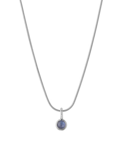 【ステンレス】誕生石2WAYネックレス