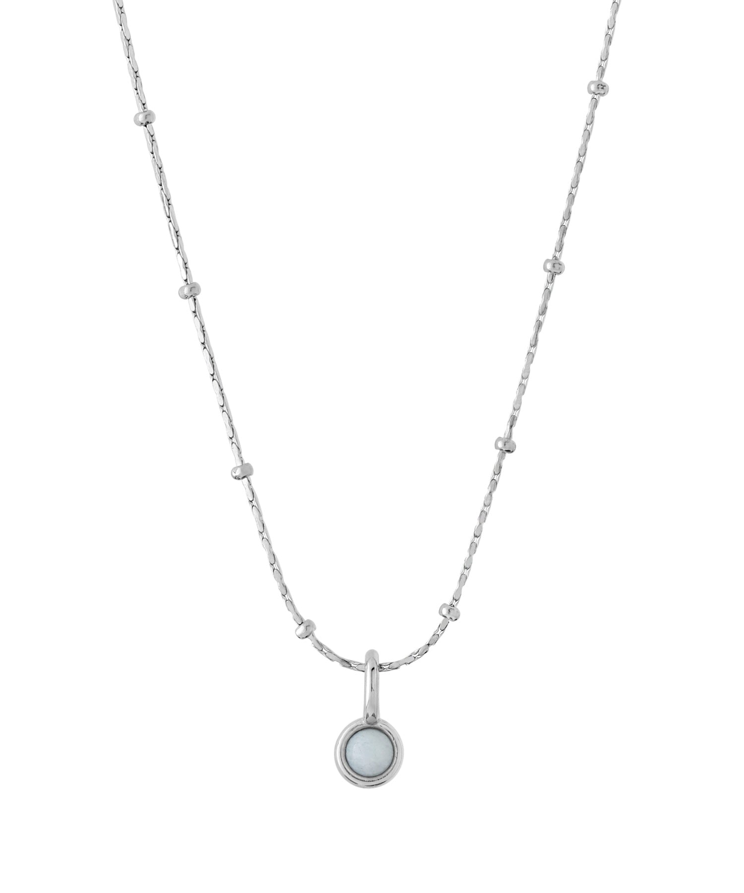 ANEMONE】【ステンレス】誕生石2WAYネックレス｜アネモネ