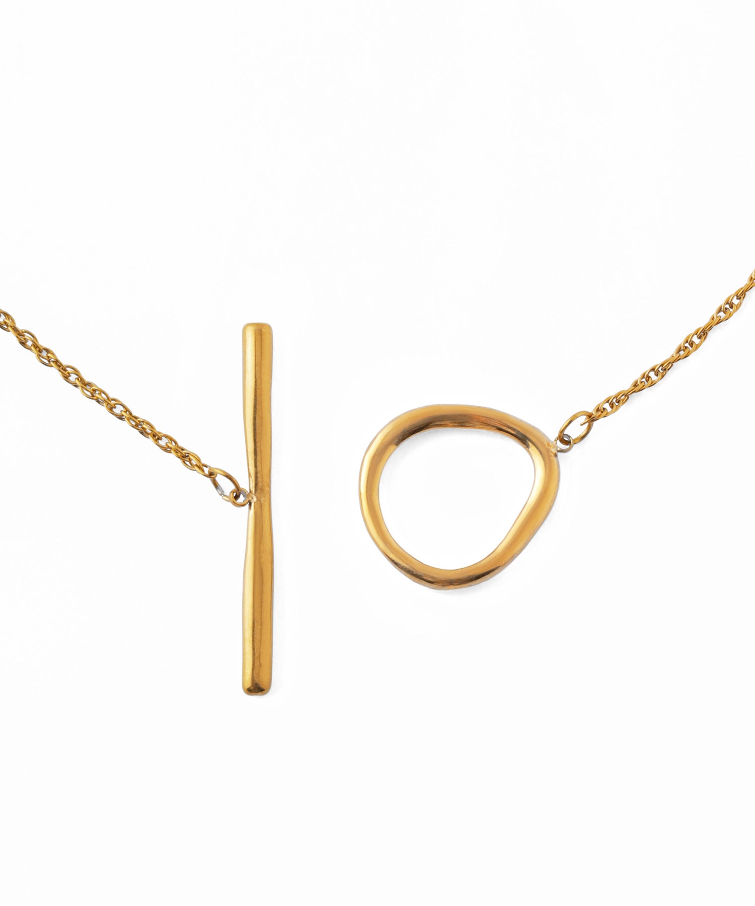 ANEMONE】【ステンレス】パール×チェーン2WAYネックレス