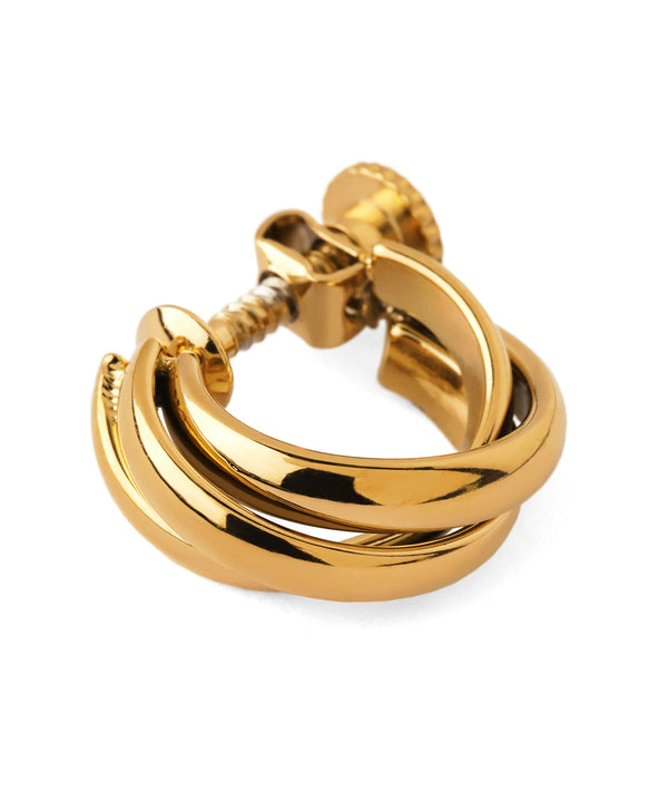 【ステンレス】ツイストフープイヤリング