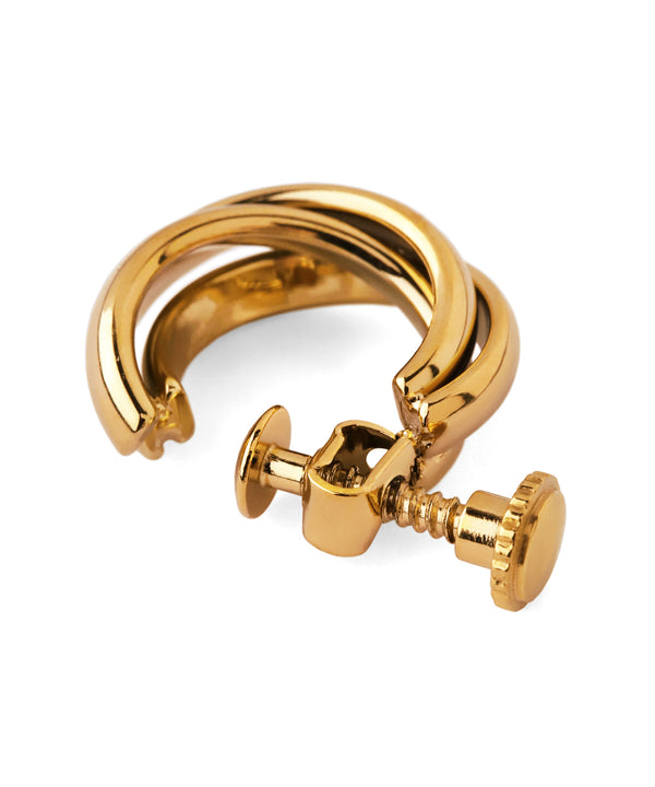 【ステンレス】ツイストフープイヤリング