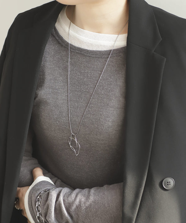 【ステンレス】ループデザインネックレス