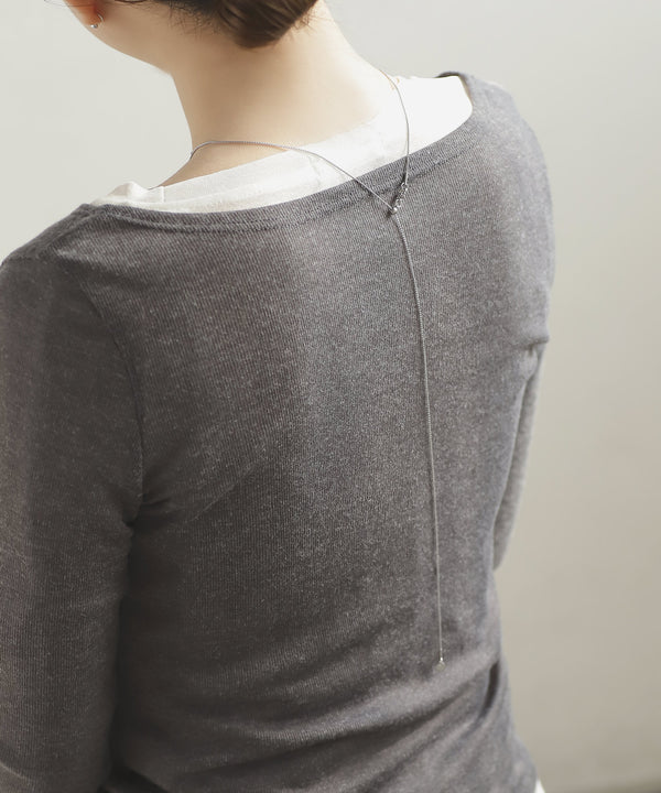 【ステンレス】ループデザインネックレス